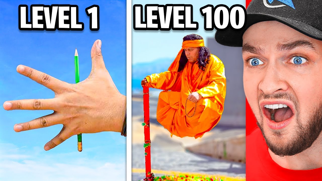 ⁣Level 1 to 100 Magic Tricks!