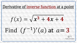 Derivative of  inverse radical  function