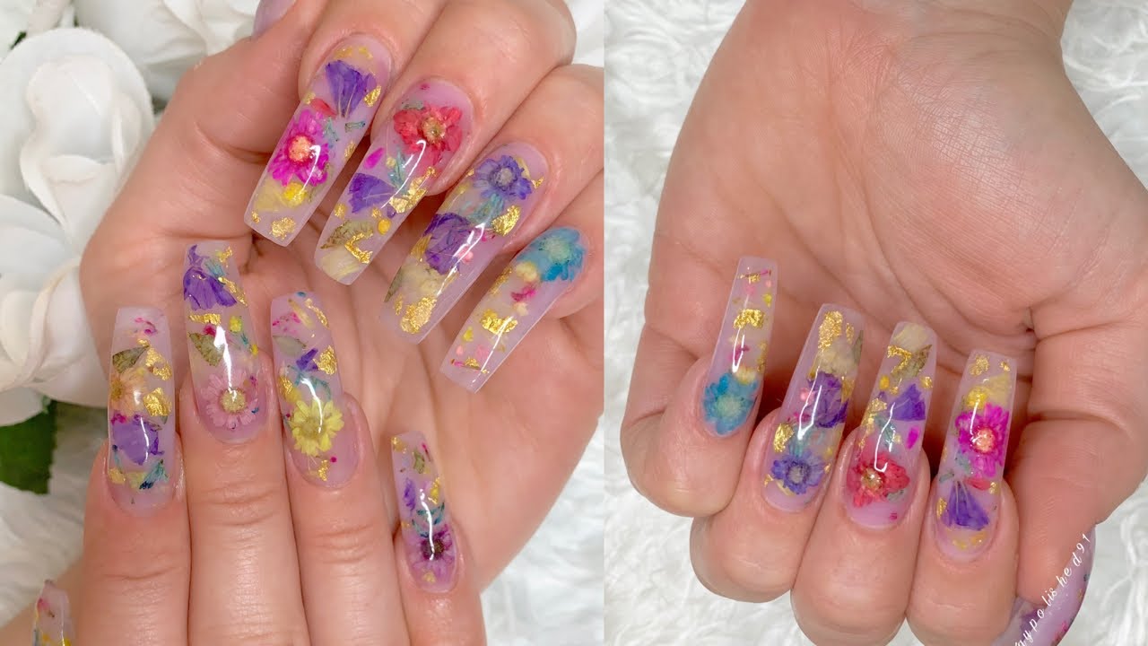 Dry dried flowers nail art acrylic gel acrygel nails naturaleza muerta para  uñas | eBay