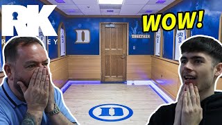 Inside the DUKE BLUE DEVILS Historic BASKETBALL Facility British Father and Son Reacts