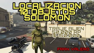 LOCALIZACION *10 OBJETOS SOLOMON* TRAJE ALIEN + $150.000 + 50.000RP GTA V ONLINE PS4/XBOX/PC