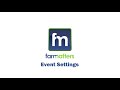 Farm Matters Event Settings