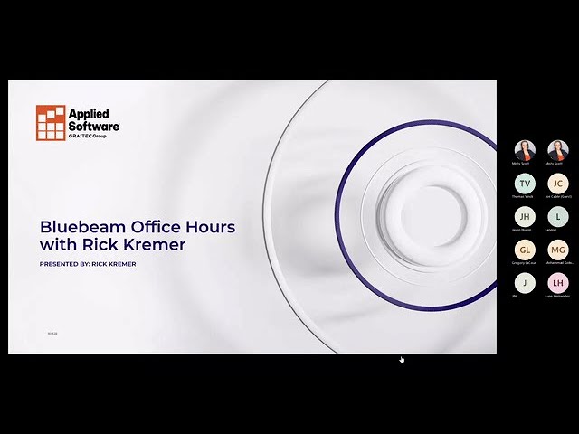 Bluebeam Office Hours with Rick Kremer, February 2023 - YouTube