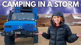 Off-Grid Camping In a Lightning Storm: Daily Life In A 1980s Unimog Truck Camper