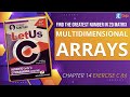 Let Us C Solutions | C Programming | How to find greatest number from a Matrix in C Language