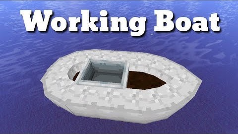 Working Boat in Minecraft PE (Command block Creation) no mod or Addon