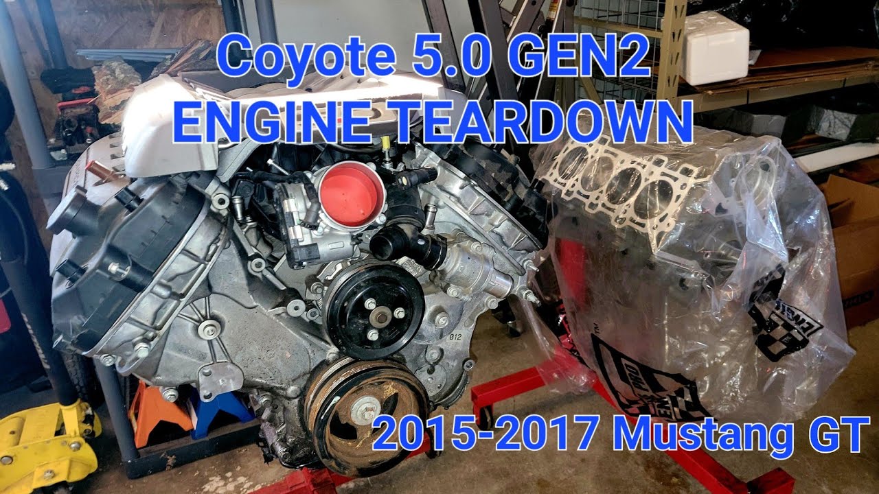 Coyote 5.0 GEN2 Engine Teardown Disassembly Mustang - YouTube
