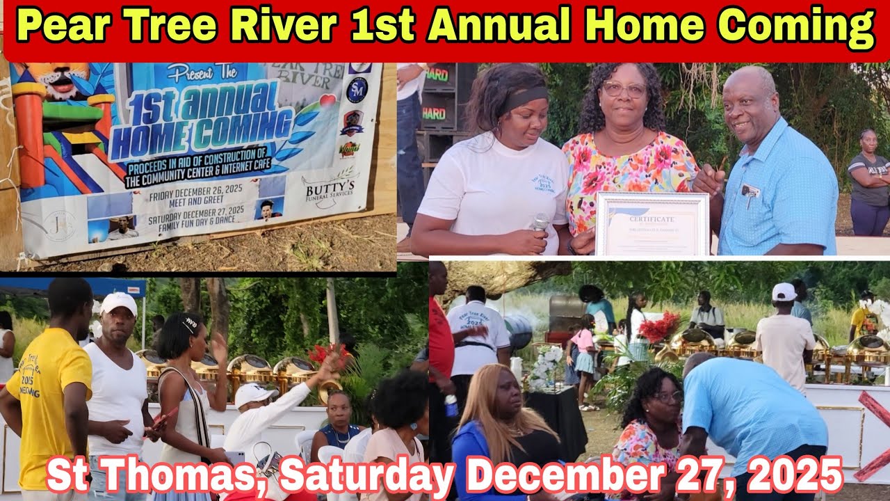 Pear Tree River 1st Annual Home Coming Award Ceremony & Celebration St Thomas Jamaica 🇯🇲 