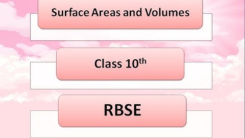 Surface Areas and Volumes | Maths | Class 10th | Chapter 16 | Introduction | Exercise 16.4 | RBSE