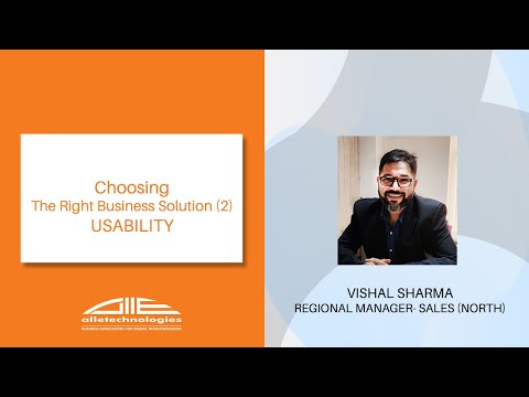 Choosing The Right Business Solution (2) - USABILITY