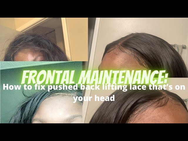 HOW TO FIX LIFTING PUSHED BACK LACE FRONTAL THATS ON YOUR HEAD (step by  step tutorial) 