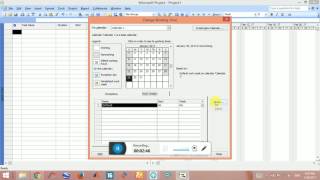 Microsoft project tutorial 1- calendar customization