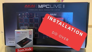 MPC Live 2 Storage Installation Redo From HDD To SSD