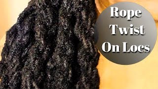 How to do Rope Twist on Locs