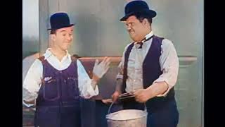 Laurel & Hardy - 'The Finishing Touch' 🎩🔨 (Full Episode Colorized in English)