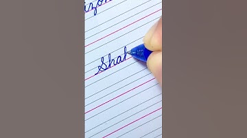 How to write “Shakira” Beautiful name in English Cursive writing | Calligraphy | Handwriting