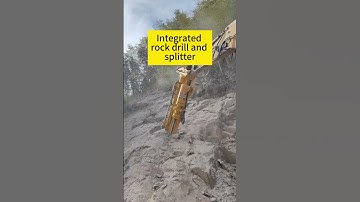 Integrated rock drill and splitter, 500 hours of operation without replacement of spare parts