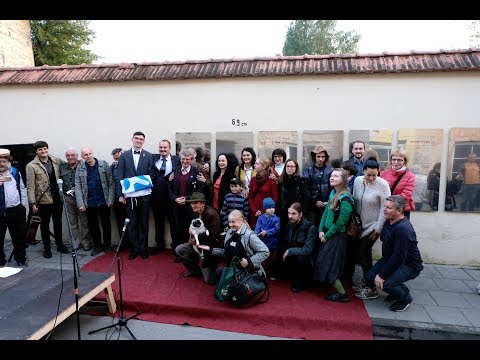 Užupio Respublikos Konstitucijos latgalių kalba atidengimo ceremonija