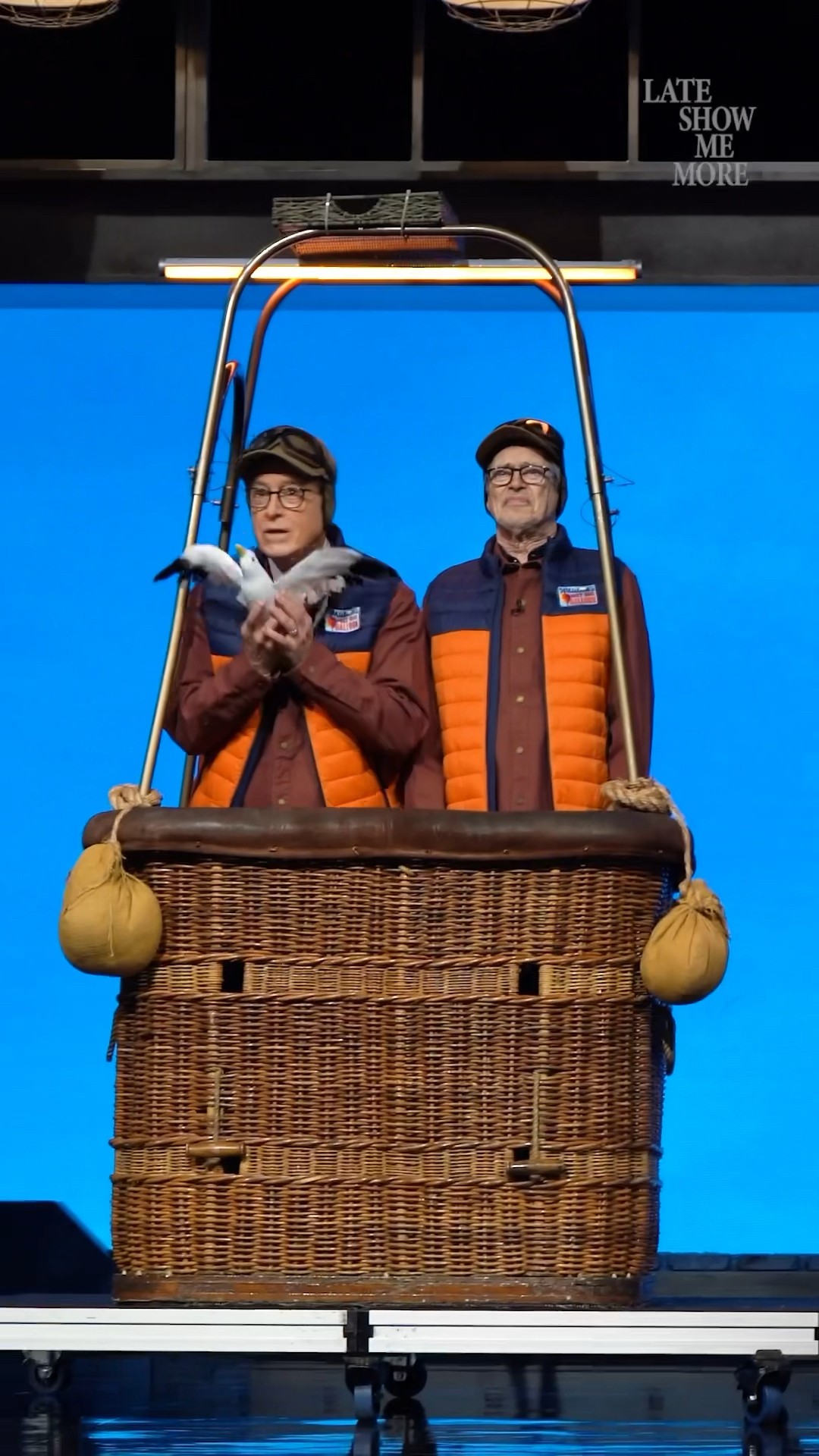 Birds of a feather flock directly at Stephen over and over again ?#Colbert #LateShowMeMore #shorts