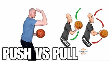 How To Shoot A Basketball:  One Motion (Push vs Pull)
