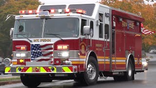 Mt  Penn Fire Company Rescue 1 Responding 10/25/22