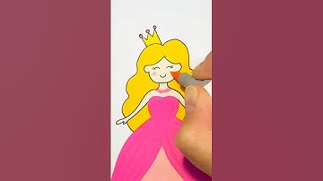 How to draw a cute girl easy | Step by step drawing for kids
