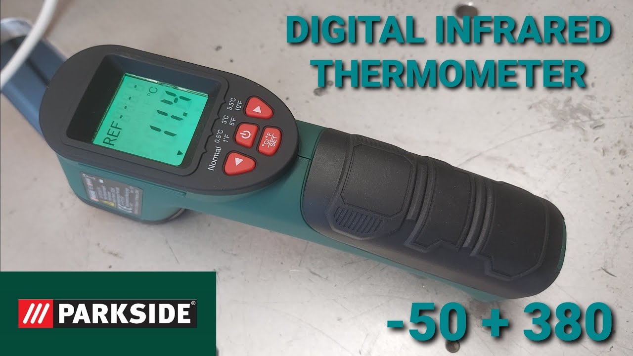 thermometer Parkside - PTIA -50°C +380°C / YouTube infrared 1