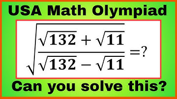 USA | Mind-Blowing Square Root Algebra | Math Olympiad 