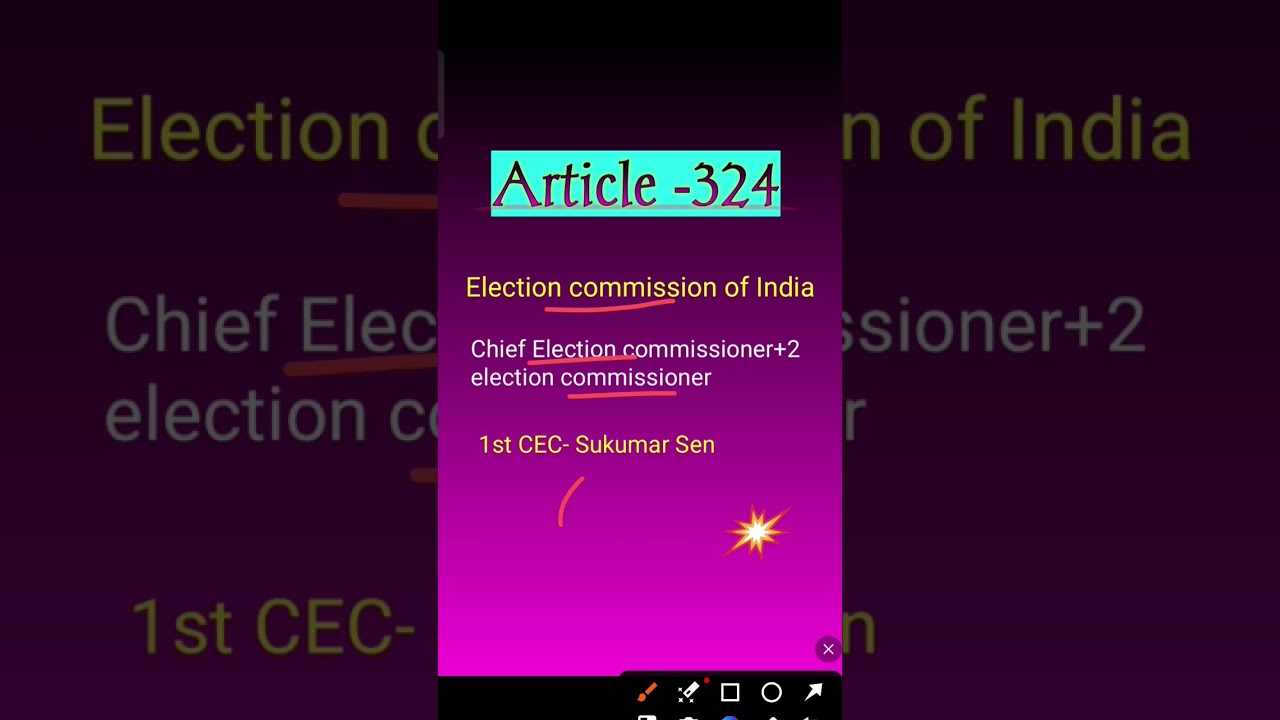 Article 324||अनुक्षेद 324 