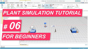Tecnomatix Plant Simulation Tutorial 6 - How to let Workers carry parts between Workplaces