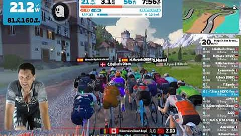 Zwift - Race: Stage 3: Sea Breeze - Beach Island Loop (C) on Beach Island Loop in Watopia