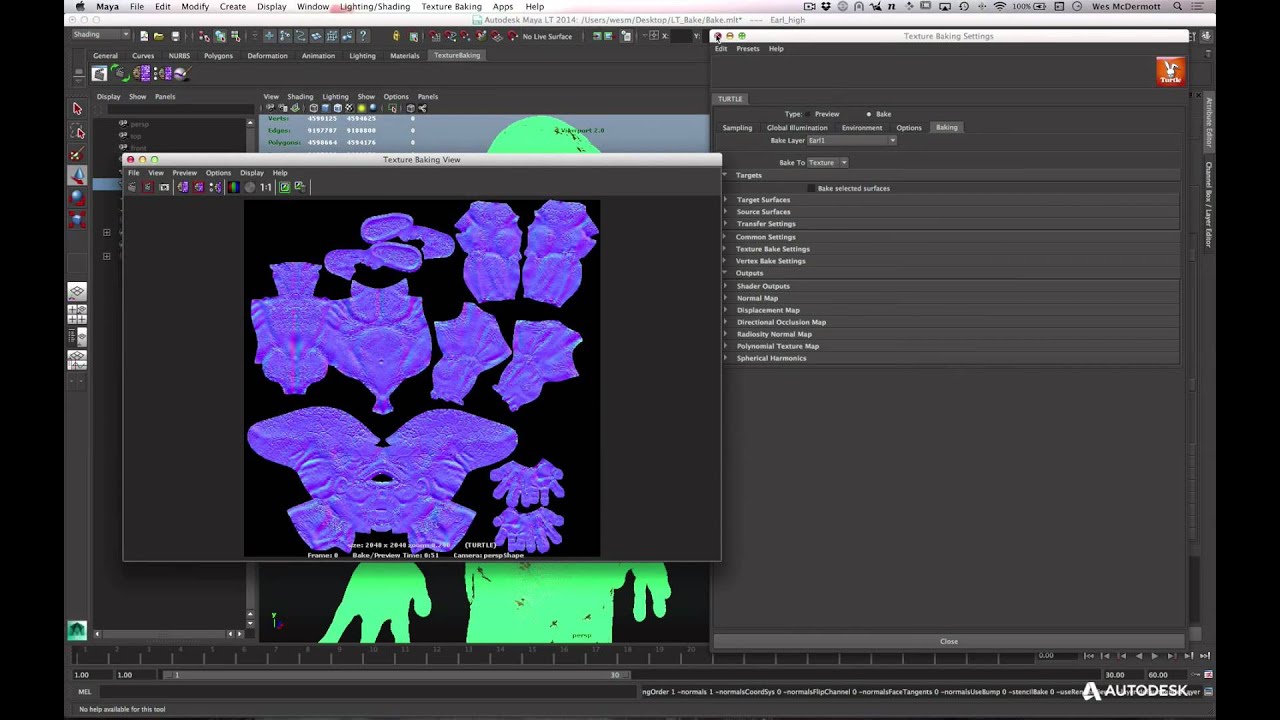 how to bake textures in maya 2017