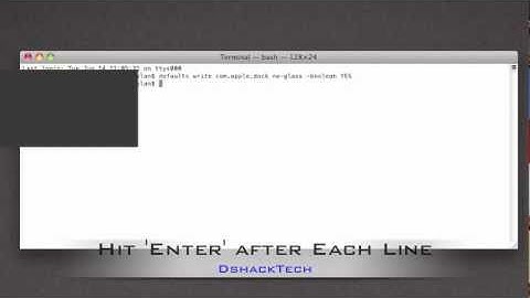 Terminal Tips V.1 : 2D Dock & Pin Dock to Left or Right