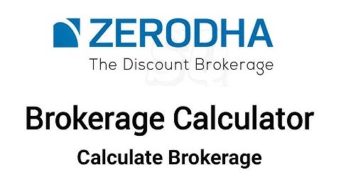 Zerodha Brokerage calculator  #zerodha #brokeragecalculator