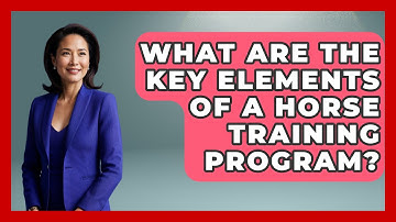 What Are the Key Elements of a Horse Training Program? | The Horses Stable