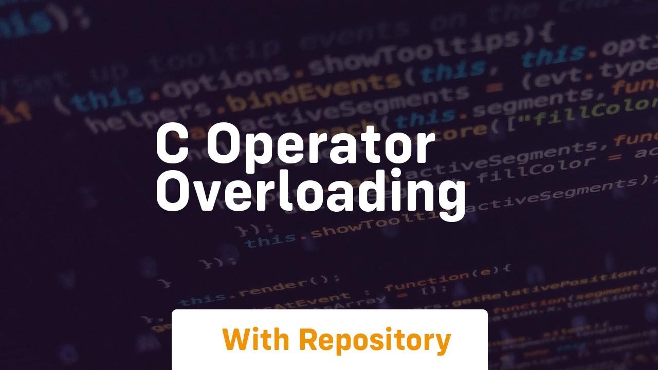 c operator overloading