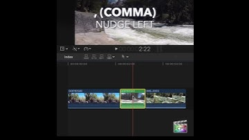 Final Cut Pro Shortcut | , (comma) | Nudge Left