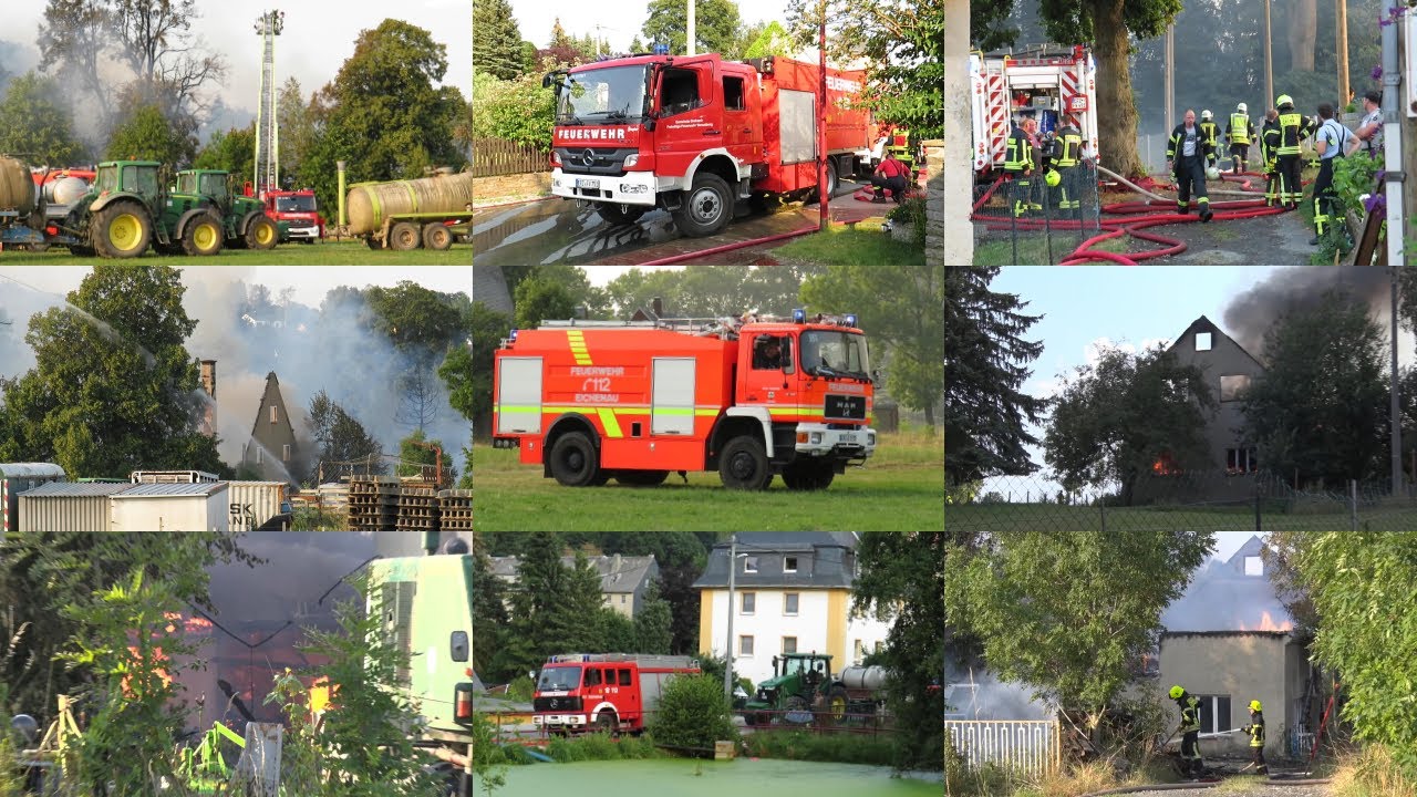 [GROßBRAND NACH FAMILIENSTREIT] Dreiseitenhof brennt in Amtsberg Ortsteil Weißbach ab