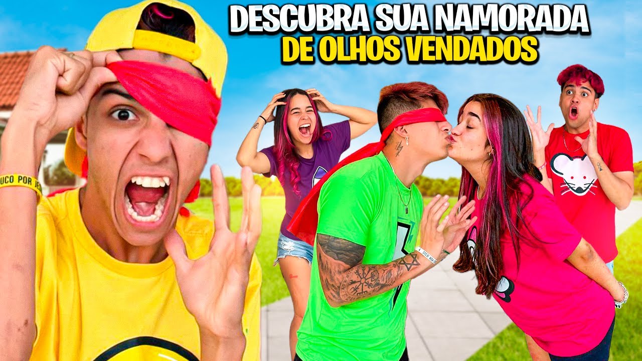 ADIVINHE SUA NAMORADA DE OLHOS VENDADOS *Deu ruim !