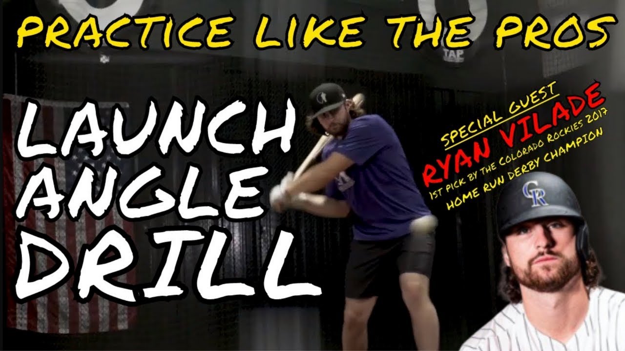 Ryan Vilade (Colorado Rockies) Baseball lesson Launch Angle Drill