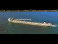 Lake Freighter Runs Aground Lake Erie at Kingsville Harbor