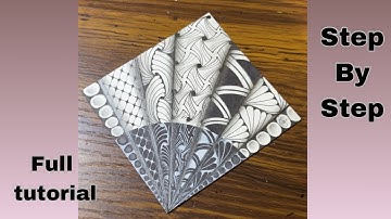 Calm Your Mind With Zentangle Pattern | Drawing Tutorial For Beginners 