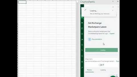 Get CoinMarketCap data in Excel and Google Sheets - Get Exchange Marketpairs Latest