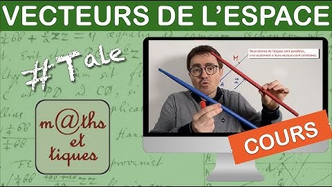 LE COURS : Vecteurs, droites et plans de l