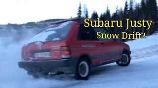 Subaru Justy Snow Drift and Engine Fail! 1990 Subaru Justy Engine