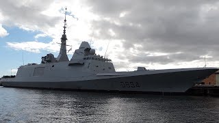 Fremm Auvergne Anti Submarine Frigate Visits Fremantle Port Western Australia