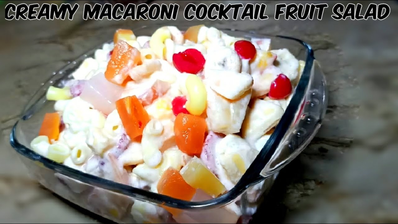 CREAMY FRUIT SALAD Recipe Creamy Fruit Chaat Creamy Macaroni Fruit