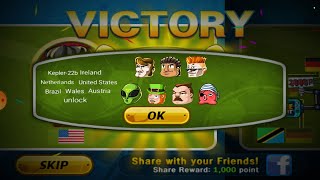 How to Unlock Wales, Austria, Ireland, Netherlands, Brazil, Kepler 22b and USA in Head Soccer