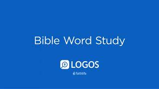 Bible Languages Word Study Logos Bible Software