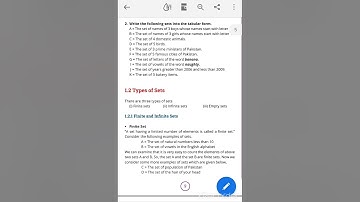 Class 6 maths, Definition of " Finite and Infinite Set"